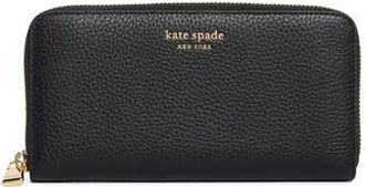 Kate Spade New York taylor zip around continental wallet in Black at Nordstrom Rack