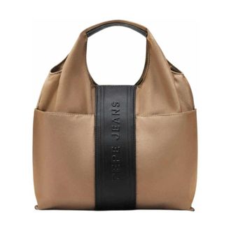 Pepe Jeans London Dames, Tassen, Beige, Maat: ONE Size Leer