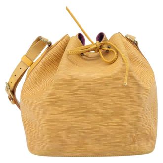 Louis Vuitton Petit Noe Nm Epi Leather Yellow Leather Handbag (Pre-Owned)
