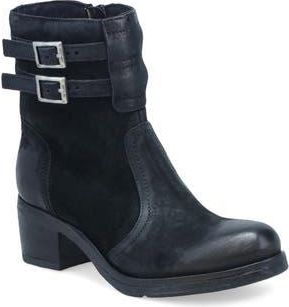 Miz Mooz Stellar Dual Buckle Bootie in Black at Nordstrom Rack, Size 8.5-9Us / 39Eu