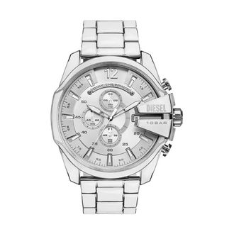 Diesel Mega Chief Chronograph - Heren - Accessoires - Grijs - Maat: ONE Size