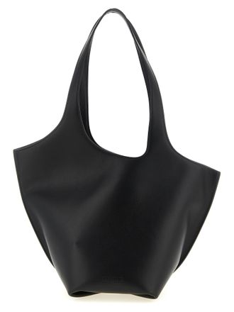 The Attico Black Calfskin Shoulder Womens Bag