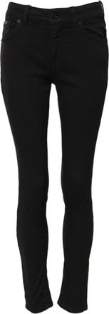 Dolce & Gabbana Womens Black Cotton Skinny Mid Waist Denim Jeans Elastane Clothing