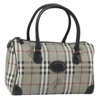 Burberry Pre-owned Handbags, female, Gray, Size: ONE SIZE Pre-owned Hand Bag