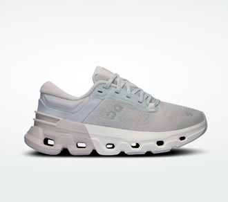 On Womens Cloudflyer 5 Running Shoes In Glacier Wolf
