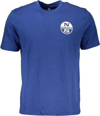 North Sails Cotton T-Shirt - Heren - T-shirts - Blauw - 2XL - Katoen - Tops