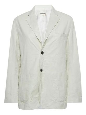 Zadig&Voltaire leather single-breasted blazer - Neutrals