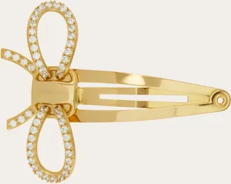 Ferragamo Women Vara bow hair clip Gold
