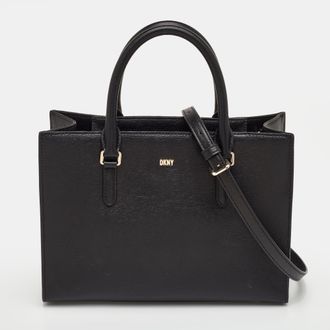 DKNY Dkny Bryant Black Leather Shopper Tote