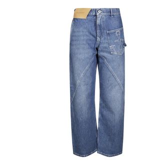 J.W.Anderson Dames, Jeans, Blauw, Maat: W26 Katoen