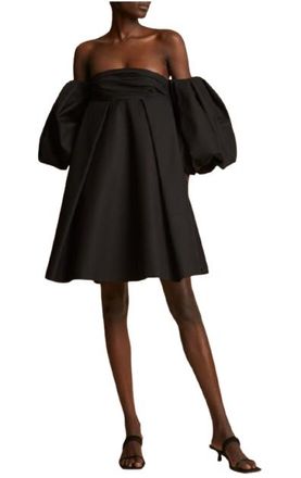 Khaite Black Katerina Mini Dress Size S