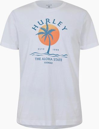 Hurley Hurley Mens Plmy Day Ss T Sn99 - White - Size: 2X large