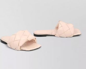 Bottega Veneta leather flat sandals