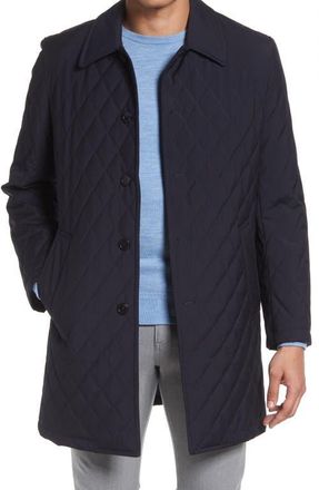 Cardinal of Canada Mansfield Quilted Car Coat in Navy at Nordstrom, Size Xx-Large