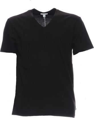 James Perse Klassieke Katoenen Tee - Heren - T-shirts - Zwart - XS - Katoen - Tops