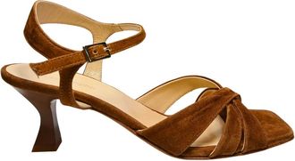 Baldinini Sandali Camoscio - Dames - Sandalen met hakken - Bruin - 36 EU - Su&egrave;de - Schoenen
