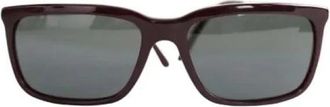 Burberry Pre-owned Plastic Zonnebril - Dames - Vintage Accessoires - Rood - ONE Size - Leer - Vintage