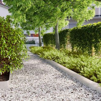 Berkfield Home Lawn Edgings 30 pcs 15x103 cm Stainless Steel in Silver