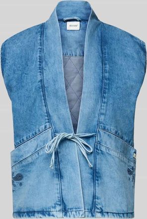 Mustang Jeans Mustang Jeansweste mit Schn&uuml;rung Modell GILLIAN in Jeansblau, Gr&ouml;&szlig;e XS