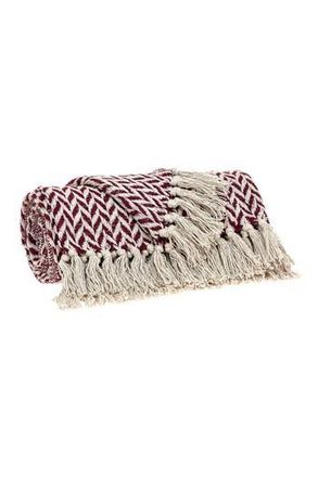Parkland Collection Sara Transitional Burgundy 52 x 67 Woven Handloom Throw at Nordstrom Rack