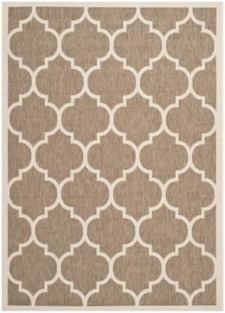 Safavieh Alfombra marr&oacute;n/beige 160 x 231 cm