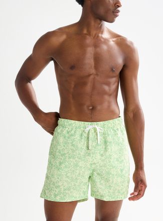 Only & Sons Mens Floral green swim trunk Length: 4.5