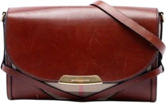 Burberry Borsa a tracolla Pre-owned in tela - - Pre-owned - Donna - Marrone - ONE SIZE