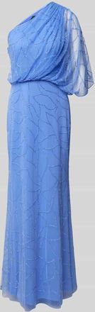 Adrianna Papell Abendkleid mit Ziersteinbesatz in Bleu, Gr&ouml;&szlig;e 42