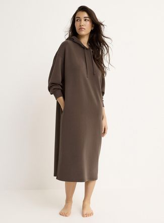 Miiyu Womens Peach-skin lounge sweatshirt dress