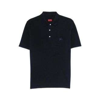 Isaia Polo Shirts, male, Blue, Size: 3XL Polo Shirt