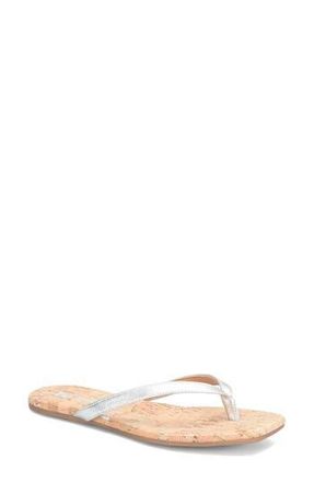 Korks Winnie Flip Flop in Silver at Nordstrom Rack, Size 10