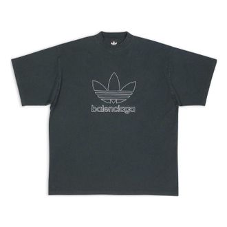 Balenciaga x adidas T-Shirt Oversized Green 723976TNVN83775
