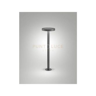 Fabas Luce Palmer paletto solar grigio scuro crepuscolare con pannello solare e sensore di movimento a led 2,7W 3000K 383LM