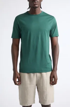 Sunspel Cotton Crewneck T-Shirt in Forest at Nordstrom, Size Xx-Large