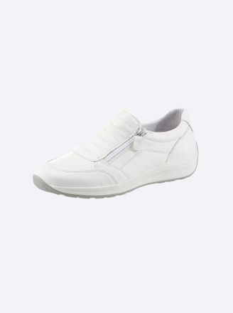 Casual Looks Slipper CASUAL LOOKS, Damen, Gr. 36, weiss (wei&szlig;), Glattleder, Schuhe Slipper