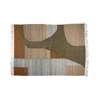 Dutchbone Alfombra de lana marr&oacute;n 160x230 cm