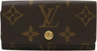 Louis Vuitton Vintage, unisex, Bruin, ONE Size, Pre-owned Canvas Sleutelhanger