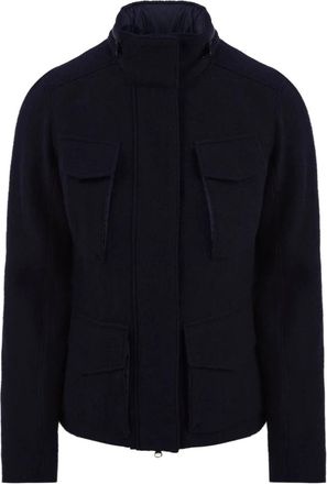 Aspesi Light Jacket - Dames - Zomerjassen - Blauw - XL - Katoen - Jassen