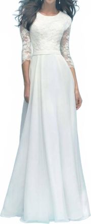 Allure Bridals Misha A-Line Dress In Ivory