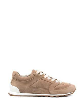 Brunello Cucinelli Beige Lace-up Sneakers