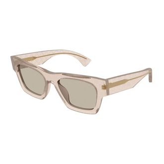 Gucci Square Zonnebrillen - Dames - Accessoires - Beige - Maat: 52 MM