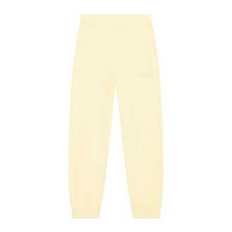 Ganni Broeken, Dames, Geel, L, Katoen, Polyester Katoen Joggingbroek