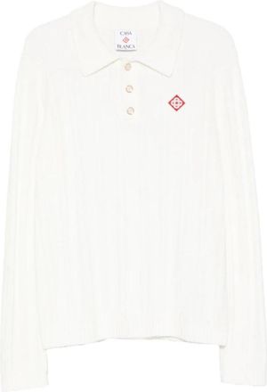 Casablanca M-Pf 26-Kw-1000-01 - Heren - Polos - Wit - M - Tops