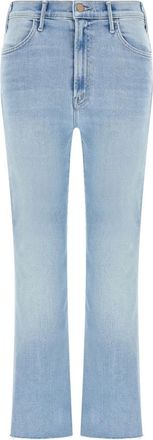 Mother Jeans, Dames, Blauw, W26, Katoen, Hustler Ankle Fray Jeans
