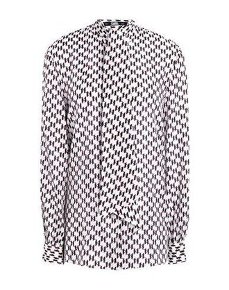 Karl Lagerfeld Kl Monogram Silk Shirt W/Bow