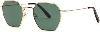 Finlay & Co. Stanley Hexagonal-frame Sunglasses - Green - One Size