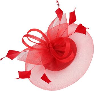 Aboofan Womens Headband Lenceria De Mujer Barrette Hat Bride Wedding Dress Silk Cocktail Red Hair Band Ladies Hat