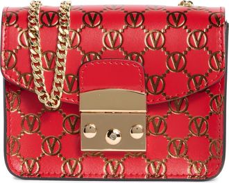 Mario Valentino Bijou Monogram Chain Crossbody Bag in Fuego at Nordstrom Rack