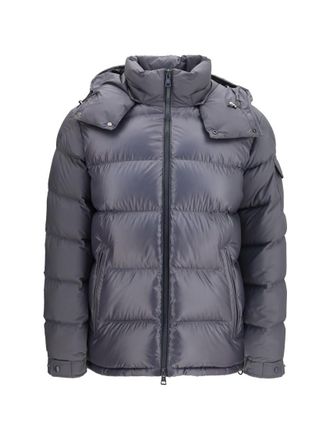 Moncler Grey Quilted Down Jacket