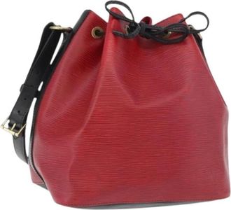 Louis Vuitton Pre-owned Vintage Bucket Bag - Dames - Vintage Tas - Rood - ONE Size - Leer - Vintage